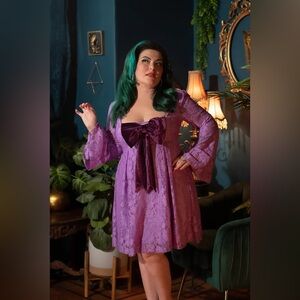 Wax Poetic Purple Priscilla Dress